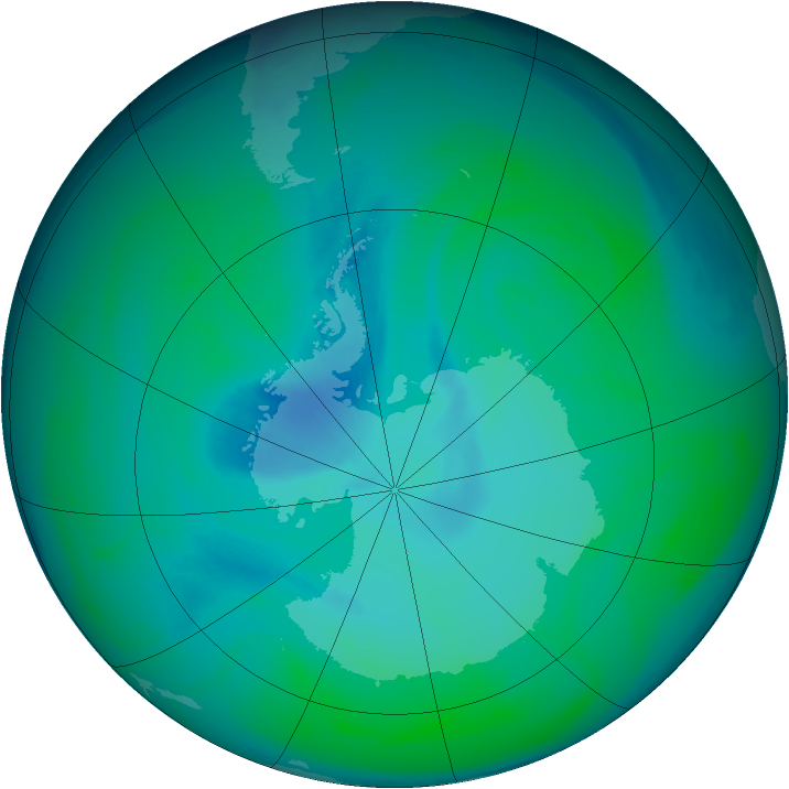 Ozone Map 2005-12-29